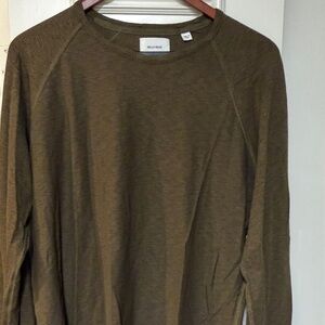 Billy Reid Long Sleeve Shirt in Olive